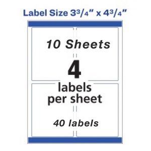 A4 Paper shipping labels